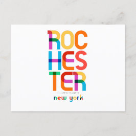 Rochester New York Mid Century, Pop Art. Vykort