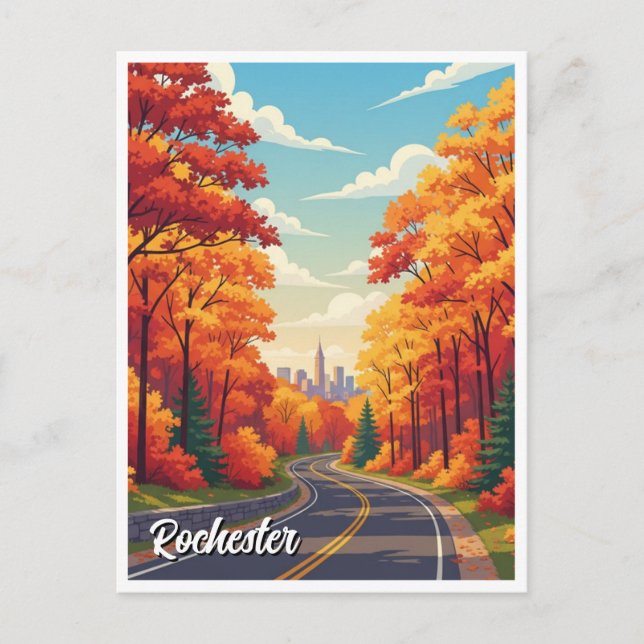Rochester New York Resa Vykort (Framsida)