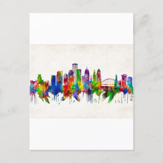 Rochester New York Skyline Helg Vykort