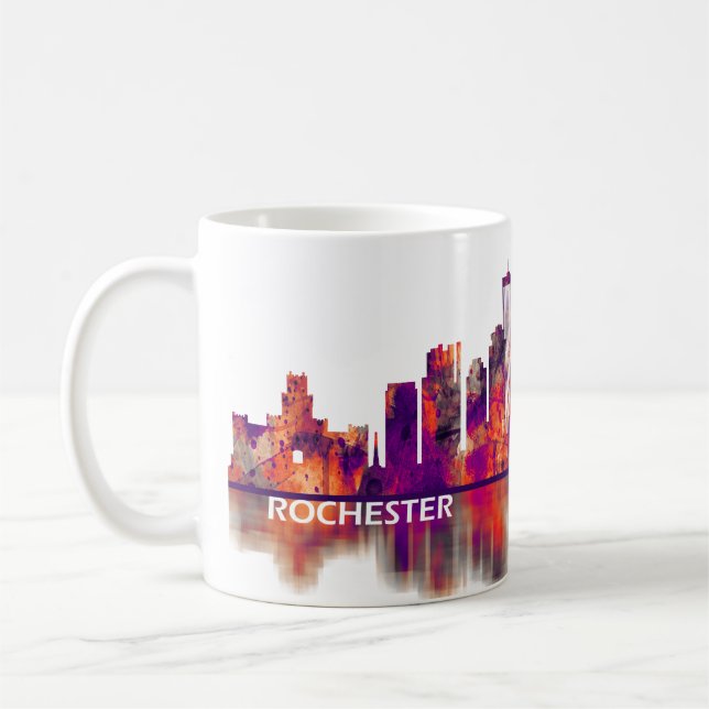 Rochester New York Skyline Kaffemugg (Vänster)