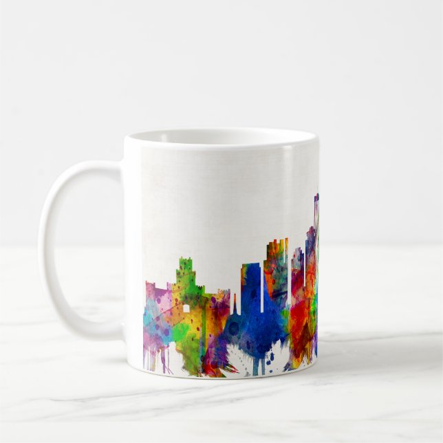 Rochester New York Skyline Kaffemugg (Vänster)
