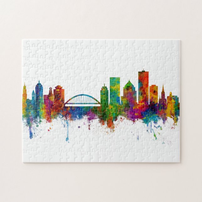 Rochester New York Skyline Pussel (Horisontell)