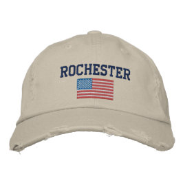 Rochester NY Baseball Cap Broderad Keps