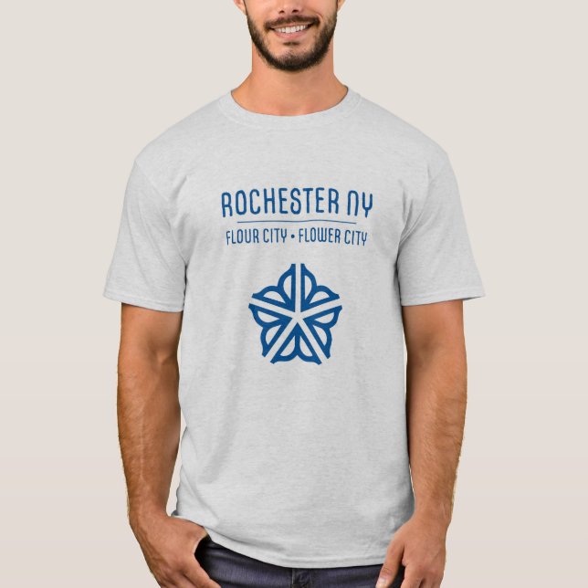 Rochester NY Flour Flower City T-Shirt (Light) (Framsida)