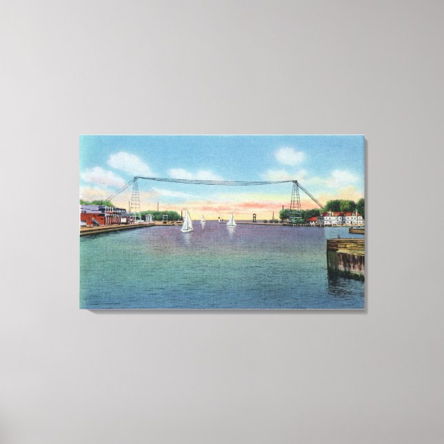 Rochester Port och NY Naval Militia Canvastryck (Framsida)