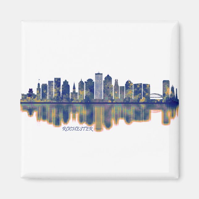 Rochester Skyline Magnet (Framsidan)