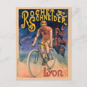 Rochet & Schneider Frankrike Vintage affisch 1890 Vykort