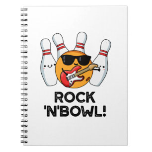 Rock And Bowl Roligt Bowling Skämt Anteckningsbok