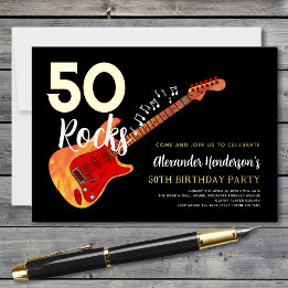 Rock and roll 50:e Födelsedagsfesten Guld