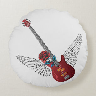 Rock and roll Angel Bass Rund Kudde