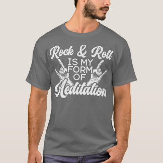 Rock and roll är för min meditariske Guitarist Gui T Shirt