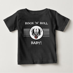 Rock and roll Baby Guitar Heavy Metall Music Rocke T Shirt