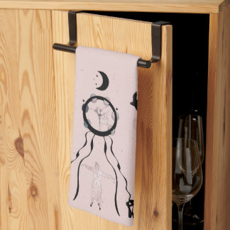 Rock and roll Ballerina II Kökshandduk