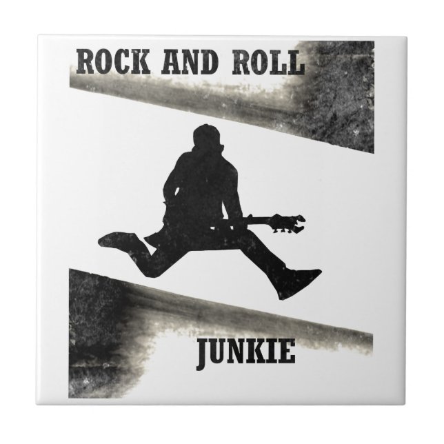 Rock and Roll Beroende Kakelplatta (Framsidan)