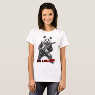 Rock and Roll-berömmelse på en svart T Shirt