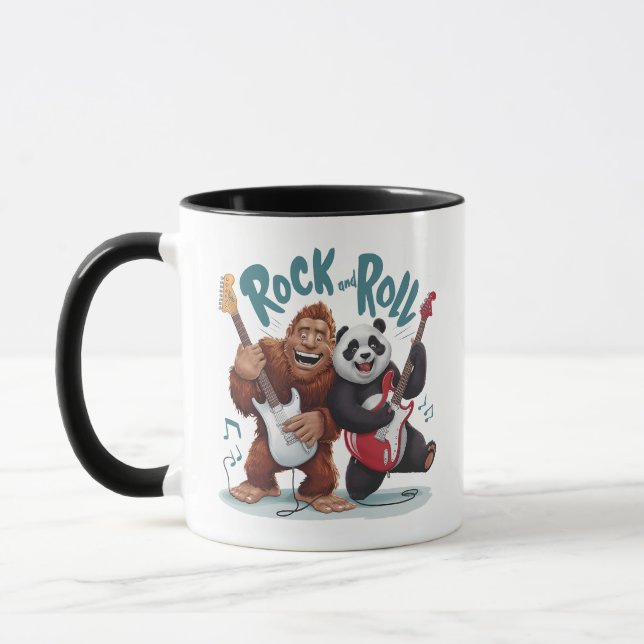 Rock and roll BigFoot och Panda Sylt Mugg (Vänster)