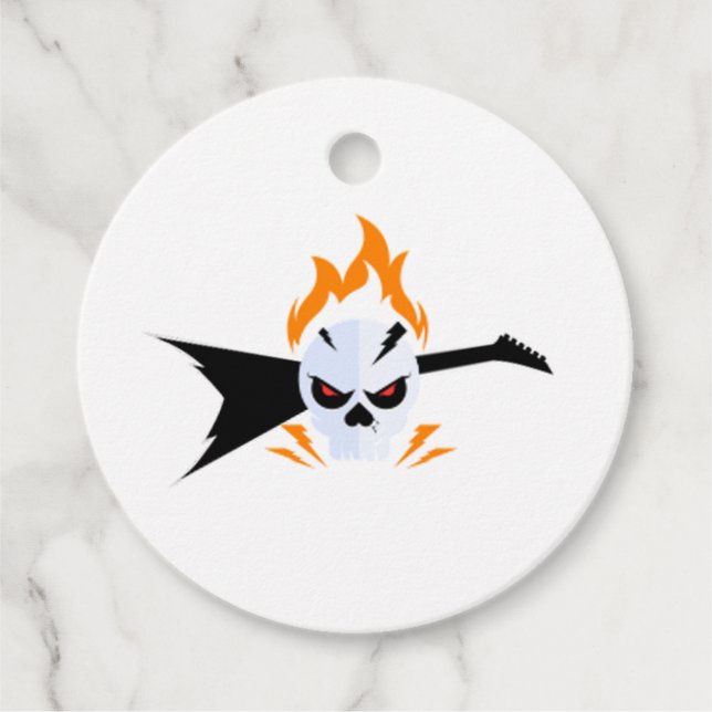 Rock and roll Bröllop Gåvor Etiketter (Framsida)