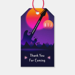 Rock and roll Bröllop Gift Märkres Presentetikett