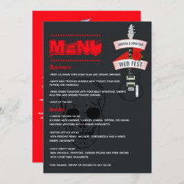 Rock and roll Bröllop Meny