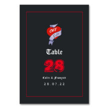 Rock and roll Bröllop Monogram