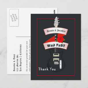 Rock and roll Bröllop Vykort