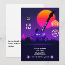 Rock and Roll Bröllopsinbjudan Inbjudningar