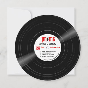 Rock and roll Bult Vinyl White Spara datum Datumet
