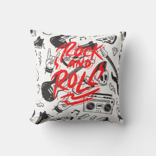 Rock and roll cushion kudde