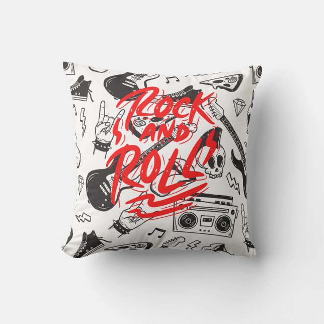 Rock and roll cushion kudde (Framsida)