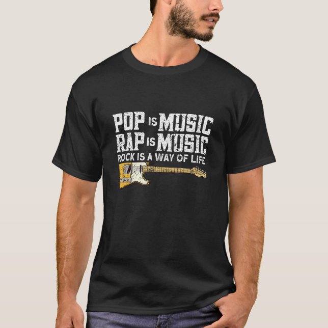 Rock and roll Electronic Sten Guitar T Shirt (Framsida)