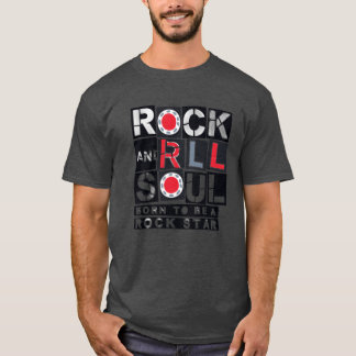 ROCK AND ROLL familj retro T Shirt