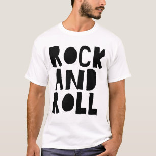 rock and roll fet stil logodesign t shirt