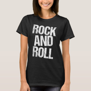 Rock and Roll Fet stiltypsnitt T-shirt