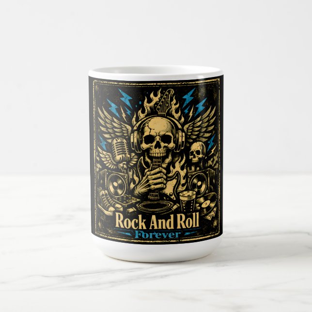 Rock And Roll Forever – Evig Musikstolthet Kaffemugg (Center)