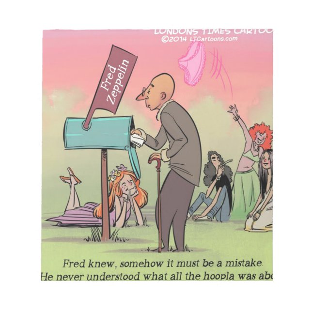 Rock And Roll Fredrik Rolig Anteckningsblock (Framsida)