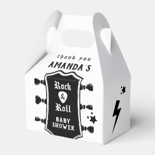 Rock and Roll Gitarr Baby Shower Presentaskar