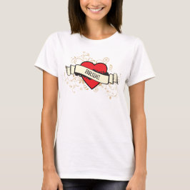 Rock and roll Grungy Heart T-shirt