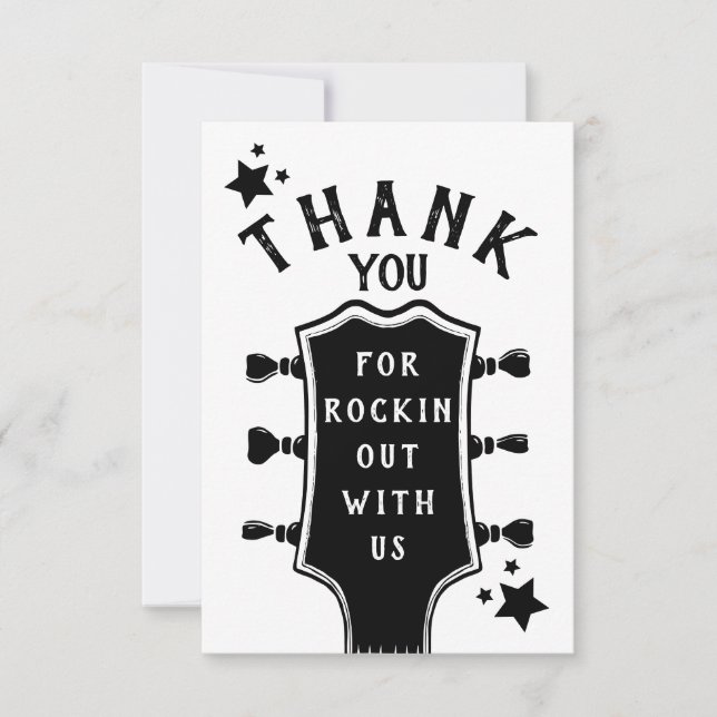 Rock and roll Guitar Baby Shower Tack (Framsida)