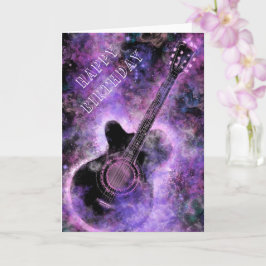 Rock and roll Guitar-födelsedagskort Kort