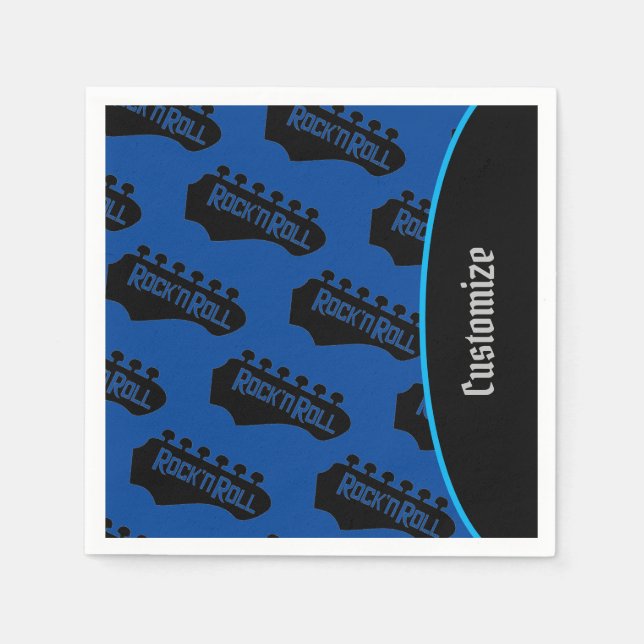Rock and roll Guitar Mönster 2 Pappersservett (Framsidan)