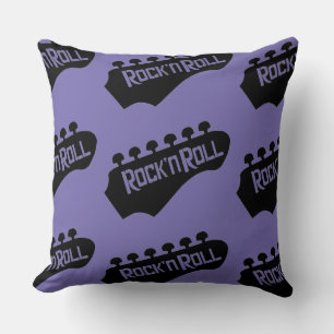 Rock and roll Guitar Mönster Dekorativ kudde