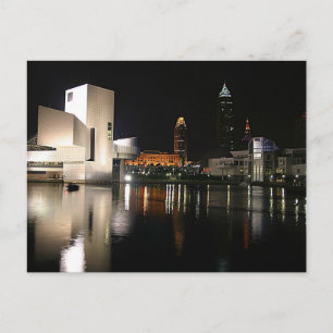 rock and roll Hall of Fame Cleveland Ohio Vykort