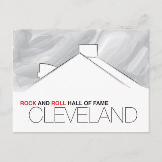 rock and roll Hall of Fame Cleveland Postcard Vykort