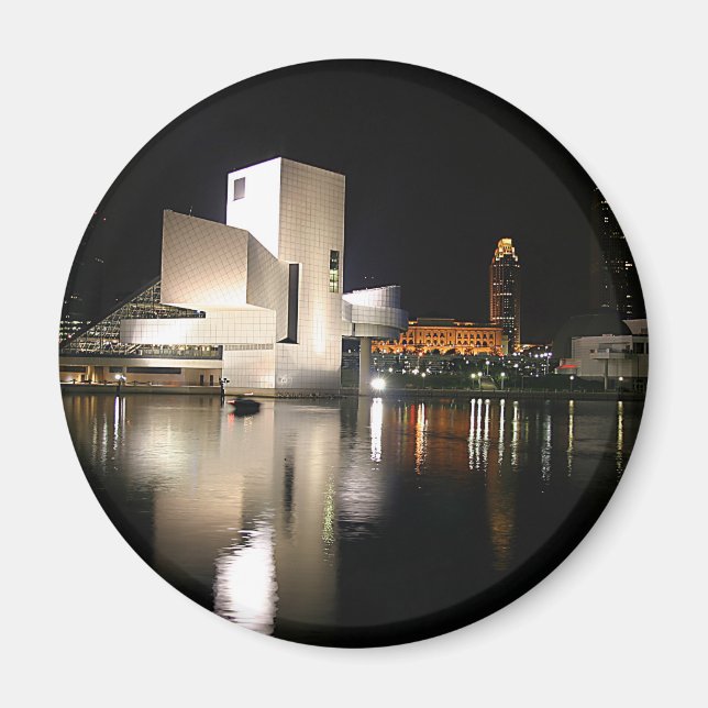 Rock and roll Hall of Fame & Museum, Cleveland OH Magnet (Framsidan)