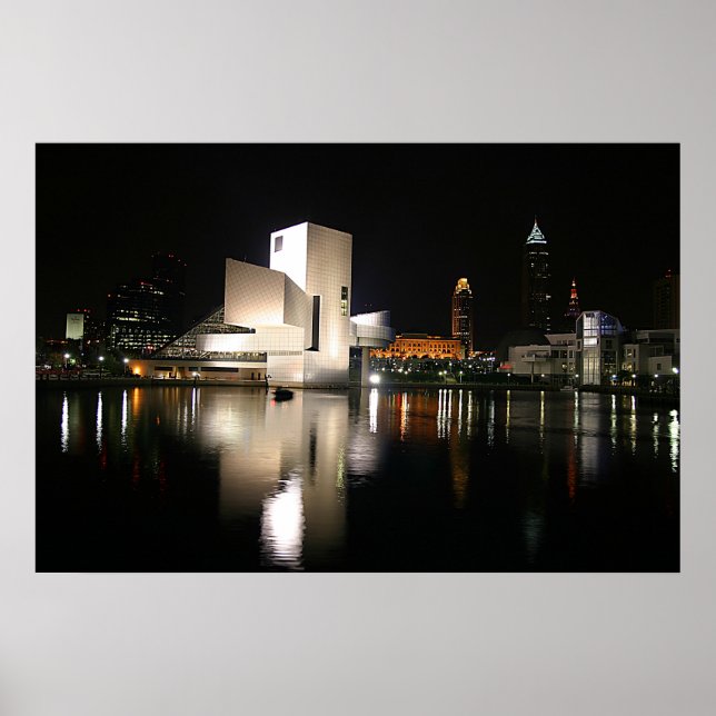 Rock and roll Hall of Fame & Museum, Cleveland OH Poster (Framsidan)