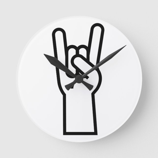 Rock and roll Hand Rund Klocka (Framsida)