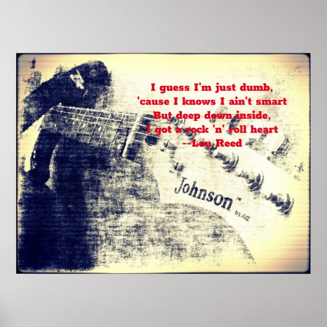 Rock and Roll Heart Poster (Framsidan)