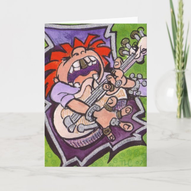 Rock and roll Heavy Metall Kort (Framsida)