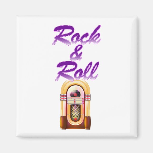 Rock and roll Jukebox Magnet (Framsidan)