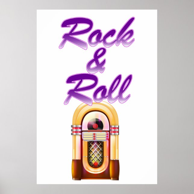 Rock and roll Jukebox Poster (Framsidan)